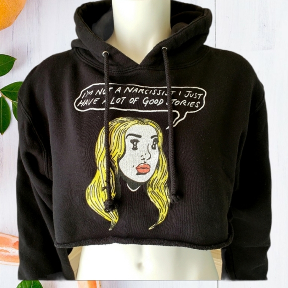 fanjoy Tops - 🌸 !Sale! 🌸 FANJOY Women's Black Crop Hoodie. Small.